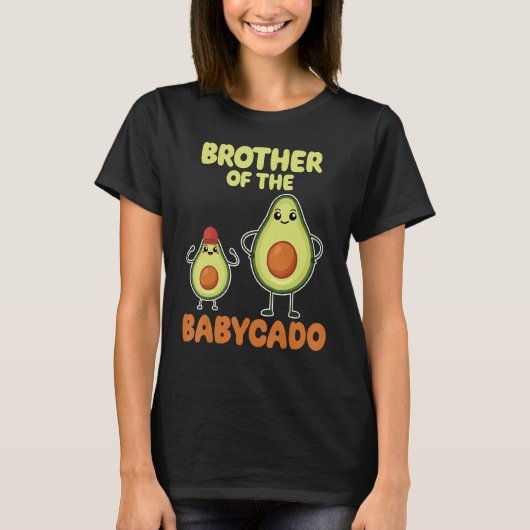 Brother Of The Babycado Avocado Cute Family Pregna Tシャツ (正面)
