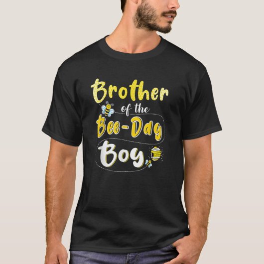 Brother of the Bee Day Boy HiveパーティーマッチングBir Tシャツ (正面)