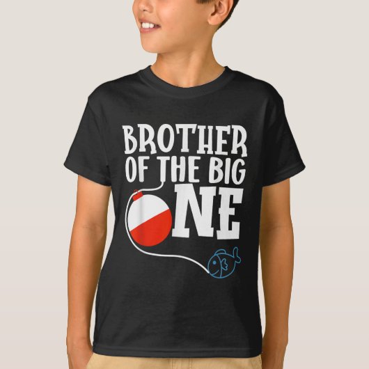 Brother Of The Big One Fishing Boy First Birthday  Tシャツ (正面)