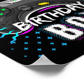 Brother Of The Birthday Boy Matching Video Game Bi ポスター (角)