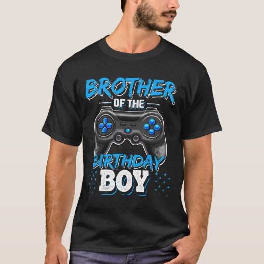 Brother Of The Birthday Boy Matching Video Game Bi Tシャツ (正面)