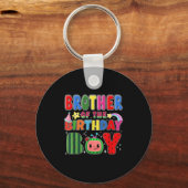 Brother Of The Birthday Boy Melon Family Matching  キーホルダー (正面)