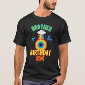Brother Of The Birthday Boy Rainbow Theme Matching Tシャツ (正面)