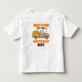 Brother of the Birthday Boy Shirt, Fall Pumpkin トドラーTシャツ
