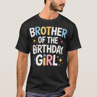 Brother Of The Birthday Girl Pink Family Party Tシャツ