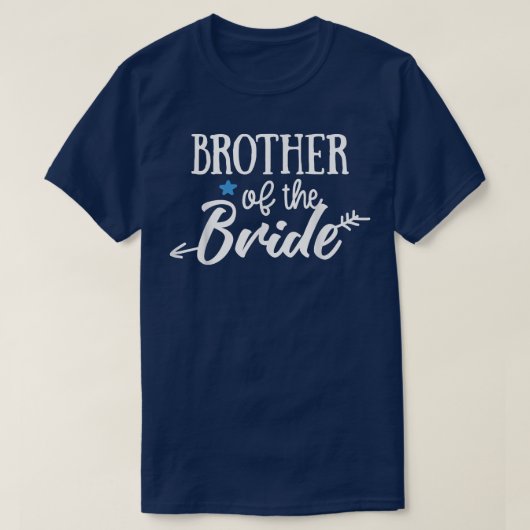 Brother Of The Bride Arrow Wedding or Bachelorette Tシャツ (デザイン正面)