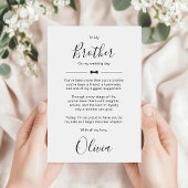 Brother Of The Bride Personalized Wedding Message 招待状