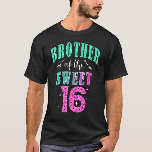 Brother Of The Sweet 16 Sixteen Parents Matching F Tシャツ (正面)