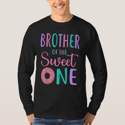 Brother of the Sweet One Bro 1st Birthday Girl Don Tシャツ (正面)
