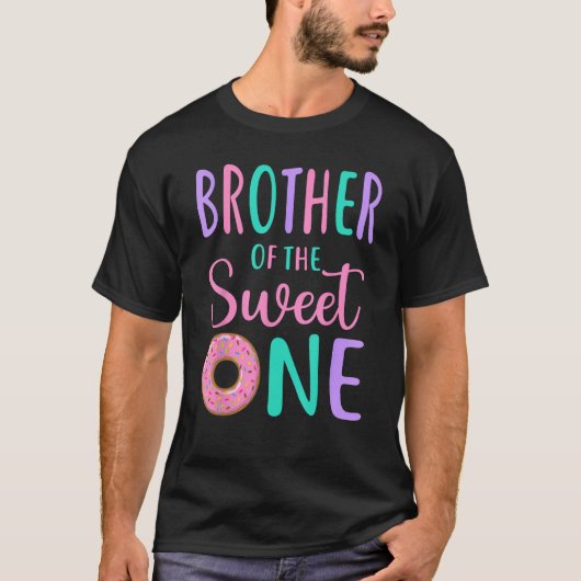 Brother of the Sweet One Bro 1st Birthday Girl Don Tシャツ (正面)