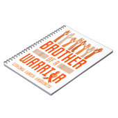 Brother Of Warrior Leukemia認識度リボンギフト ノートブック (左側)