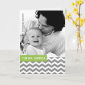 Brother on Father's Dayフォトカカスタムード カード (黄色い花)