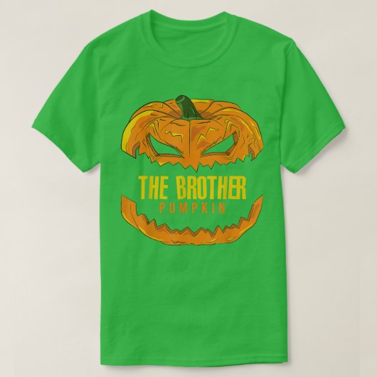 Brother Pumpkin Matching Family Group Halloween Pa Tシャツ (デザイン正面)