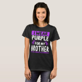 Brother Purple Twin Cystic Fibrosis Awareness Tシャツ (正面フル)