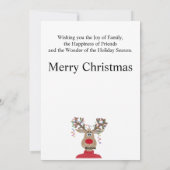 Brother Reindeer Christmas Customizable シーズンカード (裏面)