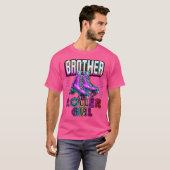 Brother Roller Girl Roller Skating Birthday Matchi Tシャツ (正面フル)