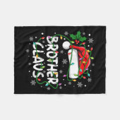 Brother Santa Claus Family Christmas Squad Crew Ma フリースブランケット (正面(横))