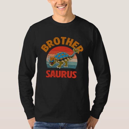 Brother Saurus Ankylosaurus Dinosaur Paleontologis Tシャツ (正面)