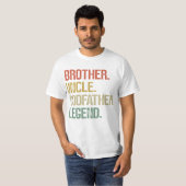 Brother Uncle Godfather Legend Gifts from Godchild Tシャツ (正面フル)
