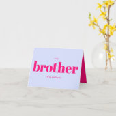 Brother Wedding Minimal Simple Lilac pink カード (黄色い花)