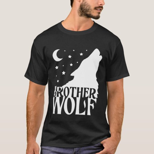 Brother Wolf Wolf Pack Wolf Family Matching Family Tシャツ (正面)
