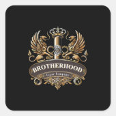 Brotherhood Cigar Company スクエアステッカー スクエアシール (正面)