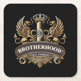 Brotherhood Cigar Company  スクエアペーパーコースター