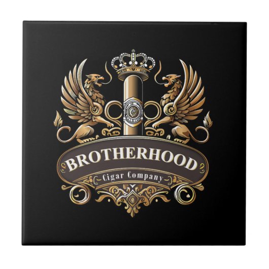 Brotherhood Cigar Company Ceramic Tile タイル (正面)