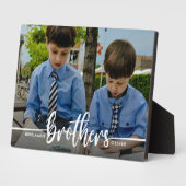 Brothersスクリプトのモダン写真 フォトプラーク (側面)