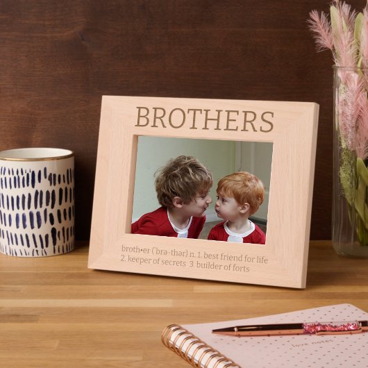 Brothersディクショナリ定義おもしろい レーザー彫刻フレーム