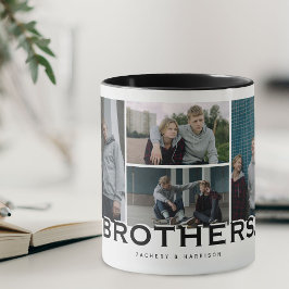 BROTHERS 8 写真コラージュ モダンギフト マグカップ