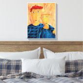 Brothers Contemporary Painting Fine Art Canvas Pri キャンバスプリント (インサイチュ (寝室))