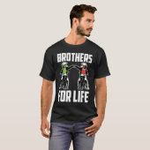Brothers For Life Bike Mx Motocross Dirt Biking Br Tシャツ (正面フル)