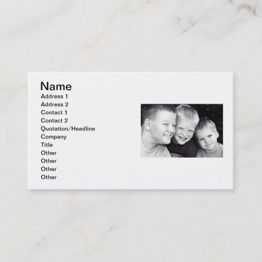 Brothers Three Business Card II 名刺 (正面)