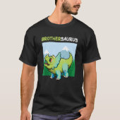 Brothersaurus Dinosaur   Cute Kiddo Triceratops Tシャツ (正面)