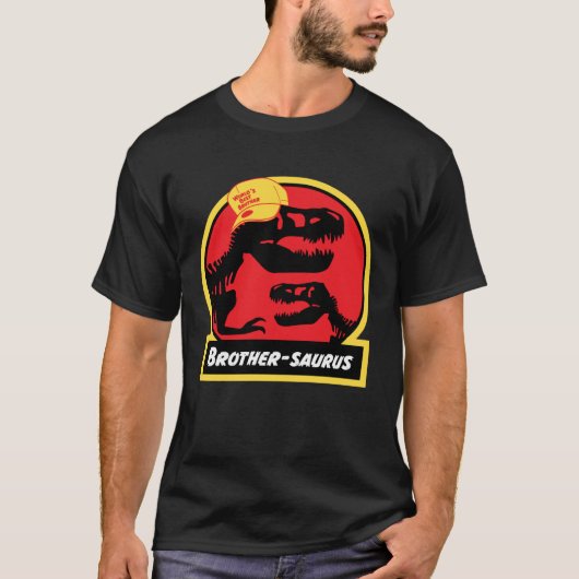 Brothersaurus Dinosaur for Brother Jurassic rex Tシャツ (正面)