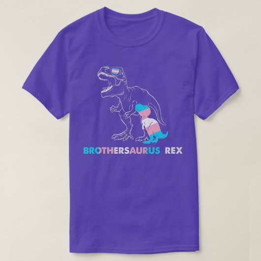 Brothersaurus Rex T Rex Transgender Day Of Visibil Tシャツ (デザイン正面)