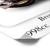 Brough Superior SS100オートバイ – A3サイズプリント ポスター (角)