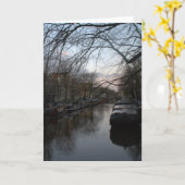 Brouwersgracht、アムステルダム カード (黄色い花)