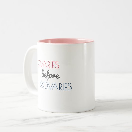 Brovariesのマグの前の卵巣 ツートーンマグカップ (正面左)