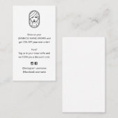 BrowとLash Extension割引クーポンビジネス 名刺 (正面/裏面)