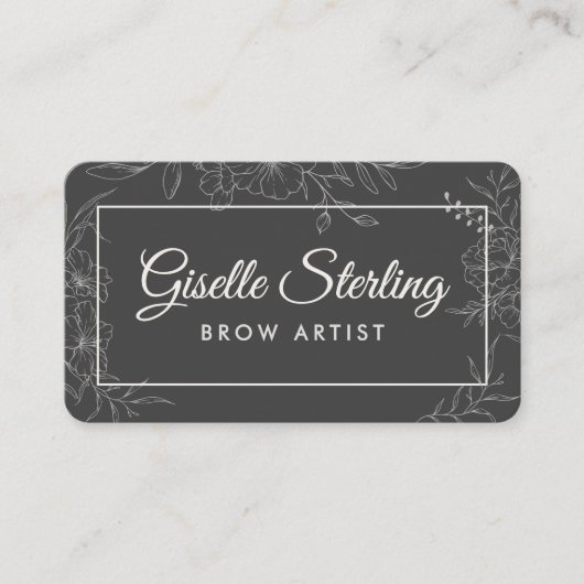 Brow Artist Floral 名刺 (正面)