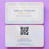 Brow Artist Holographic QR Code 名刺