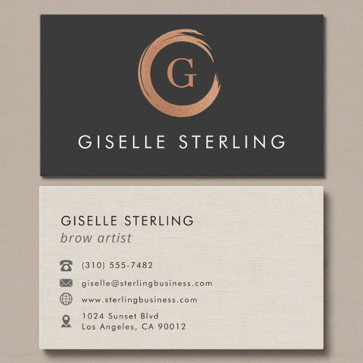 Brow Artist Modern Minimalist 名刺