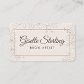 Brow Artist Neutral Floral 名刺 (正面)