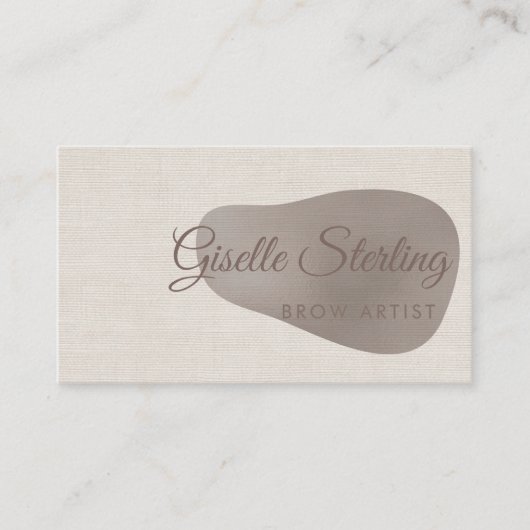Brow Artist Neutral Linen Beauty Abstract 名刺 (正面)