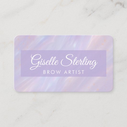 Brow Artist Opal Holographic 名刺 (正面)