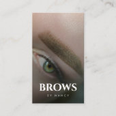 Brow Artist Photo QRコード 名刺 (正面)