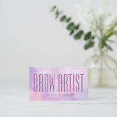 Brow Artist Purple Pastel Holographic  名刺 (スタンド正面)
