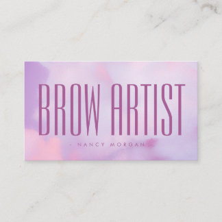 Brow Artist Purple Pastel Holographic  名刺